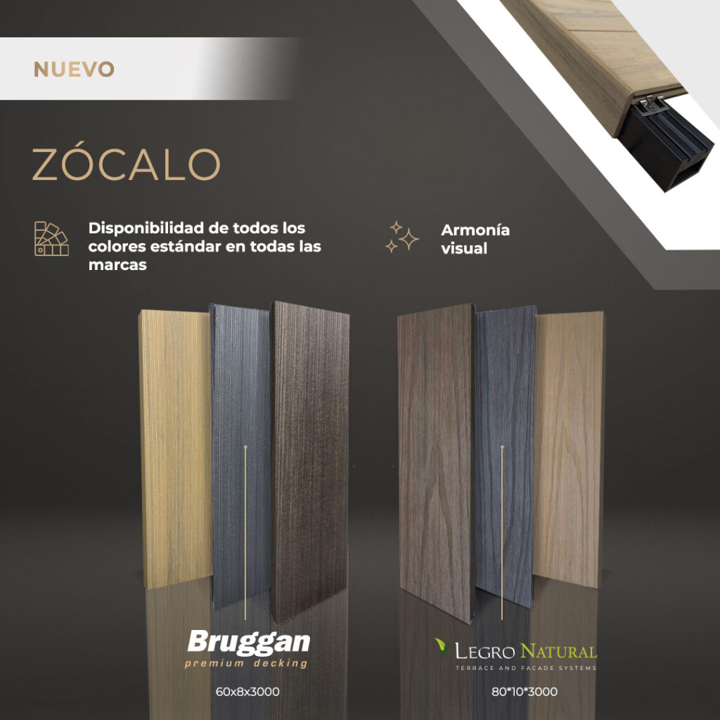 Los rodapiés planos Legro y Bruggan son una novedad. La novedad de la temporada - los zócalos planos Legro y Bruggan