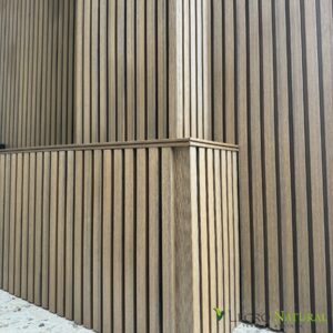 Opciones de uso del perfil de fachada Legro Wall Panels. Con la tabla para terrazas Legro Ultra Naturale.